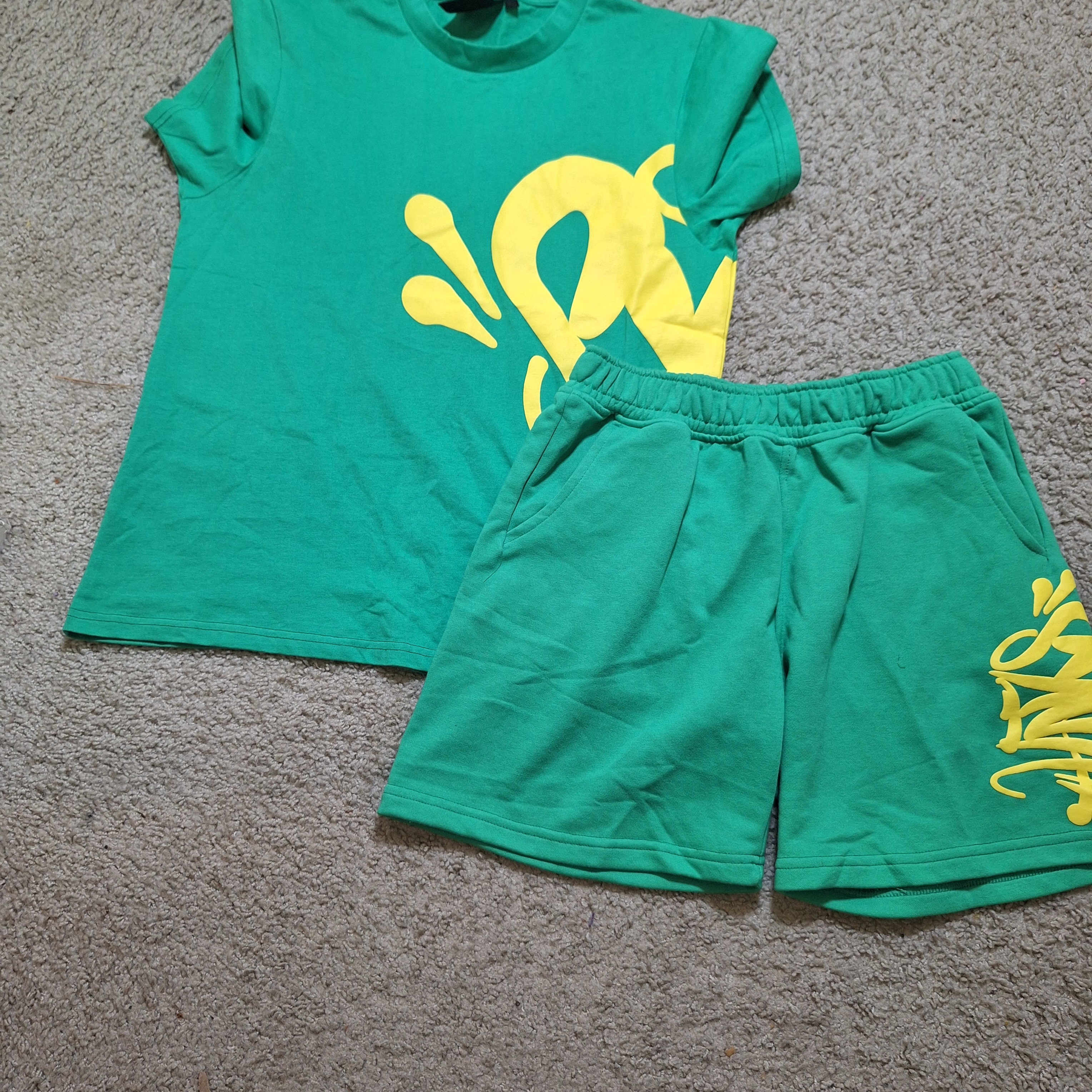Syna World Team Syna Twinset T Shirt And Shorts In Green Size Small